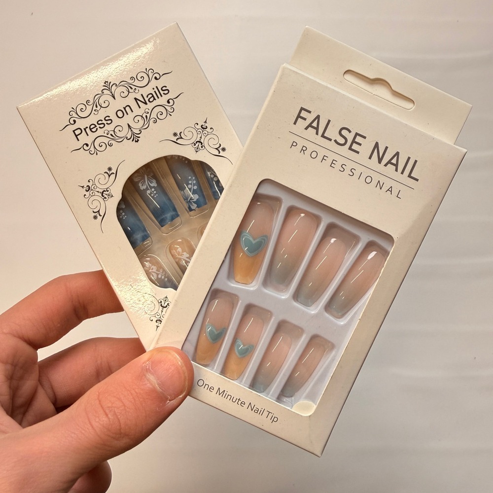 Lot of 10 Pack of 24 New False Press On Nails Assorted Designs and Colors №N8 - Picture 6 of 6